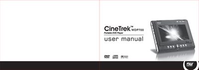 CineTrek WDP700 Portable DVD Player User Manual - cover page