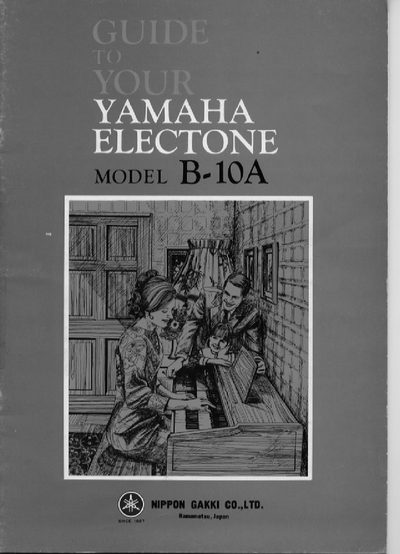 Yamaha Electone B-10A User's Guide
