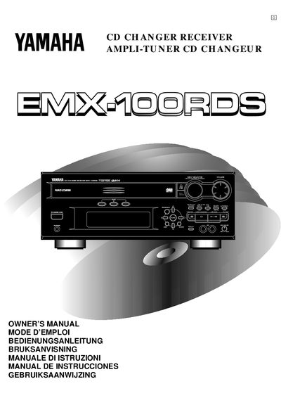 Yamaha EMX-100RDS CD Changer Receiver User Manual - cover page