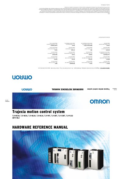 OMRON Trajexia Motion Control System Hardware Reference Manual - cover page