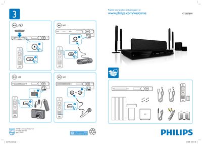Philips HTS3578W Home Theater Speaker User Guide - cover page