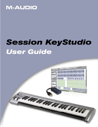 M-Audio KeyStudio USB Keyboard and Audio Interface User Guide - cover page
