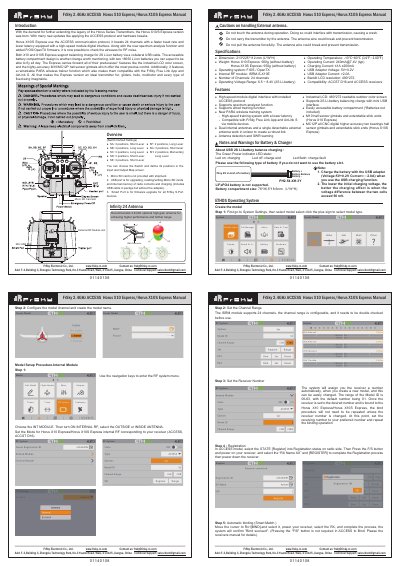 FrSky Horus X10 Express/X10S Express User Manual - cover page