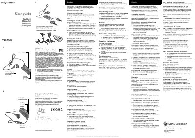 Sony Ericsson VH300 User Guide - cover page