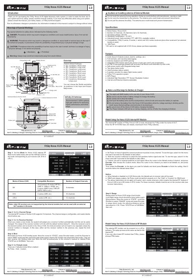 FrSky Horus X12S Digital Telemetry Radio System User Manual