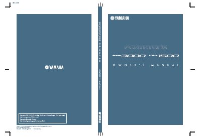 YAMAHA PSR-3000/PSR1500 PORTATONE user manual