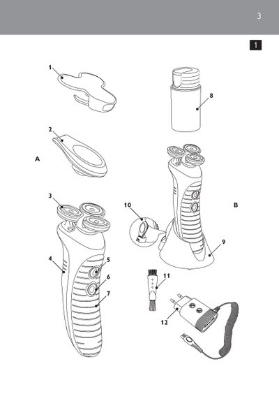 Philips HS8040 Shaver User Manual - cover page
