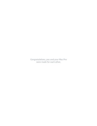 Apple Mac Pro User Guide - cover page