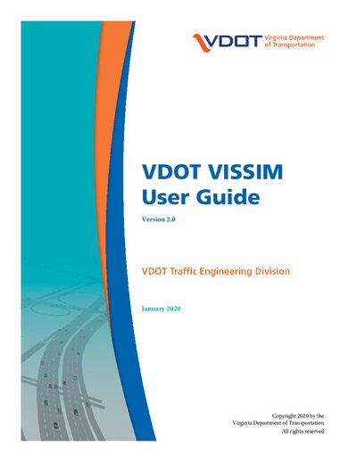 VDOT VISSIM User Guide