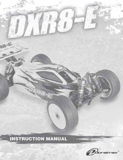 Duratrax DXR8-E R/C Buggy User Manual - cover page