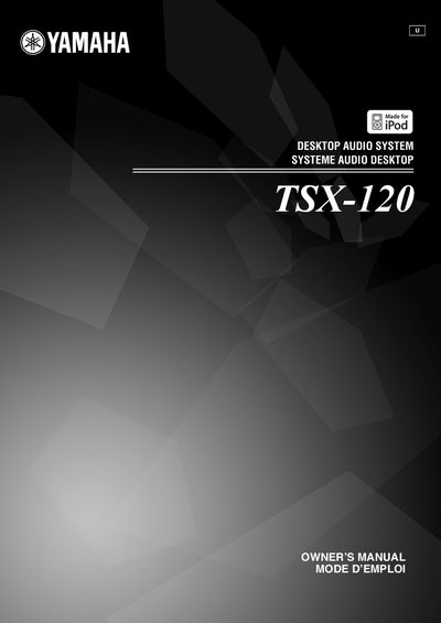 Yamaha TSX-120 Desktop Audio System Owner's Manual - cover page