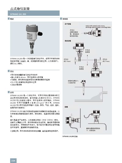 SITRANS LVL200 Point Type Level Measurement Manual