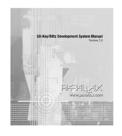Parallax SX-Key/Blitz Development System User Manual - cover page