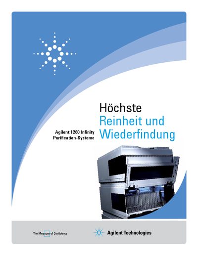 Agilent 1260 Infinity Purification Systems Product Brochure - cover page