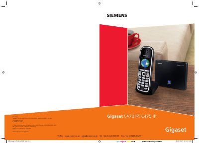 Gigaset C470 IP / C475 IP User Manual - cover page