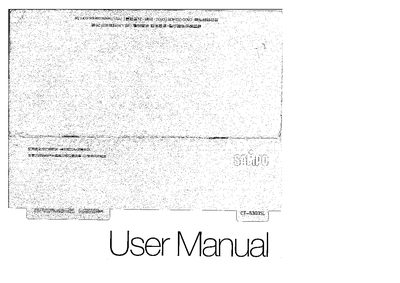 Sampo CT-B303SL Telephone User Manual - cover page
