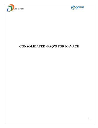 NIC Kavach Two-Factor Authentication Guide - cover page