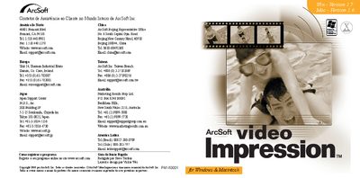 ArcSoft VideoImpression Quick Start Guide - cover page