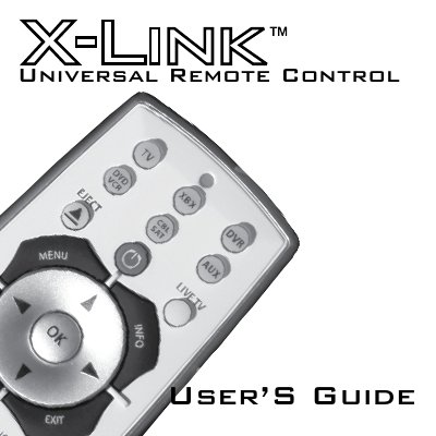 SMK-Link X-Link Universal Remote Control User Manual - cover page