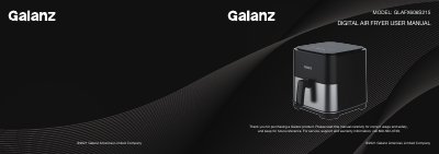 Galanz GLAFX606S215 Digital Air Fryer User Manual - cover page