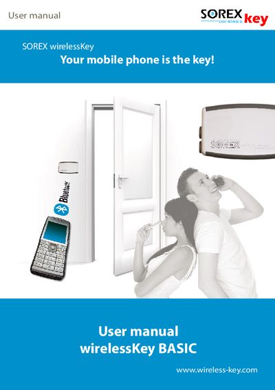 SOREX wirelessKey Basic User Manual - cover page