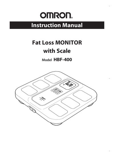 Omron HBF-400 Instruction Manual - cover page