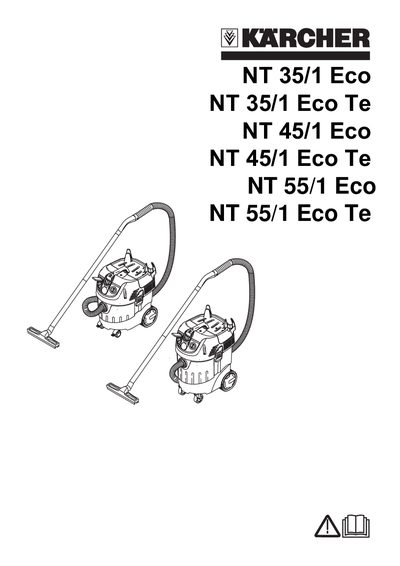 Karcher NT 35/1 Eco, NT 45/1 Eco, NT 55/1 Eco Vacuum Cleaner User Manual