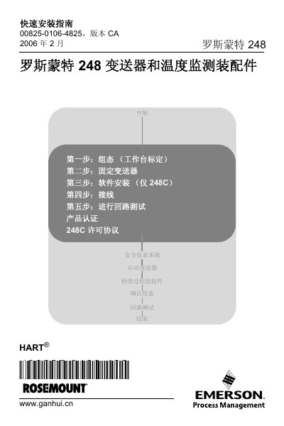 Rosemount 248 Transmitter Quick Installation Guide - cover page