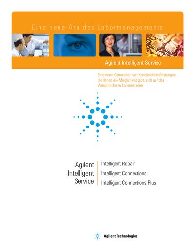 Agilent Intelligent Services Brochure - cover page