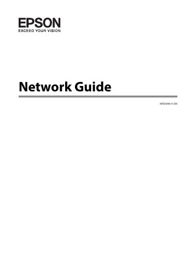 Epson NPD5040-01 Network Guide - cover page