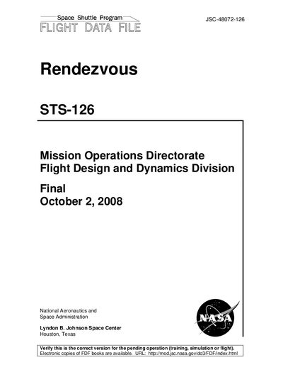 NASA STS-126 Flight Data File