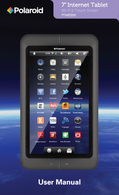 Polaroid PTAB7200 Tablet User Manual - cover page