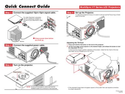 NEC vt540_qg_e guide - cover page