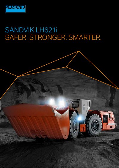 Sandvik LH621i Underground Loader Product Leaflet - cover page