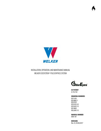 Welker ECOSYSTEM™ Pulse Bypass System Installation Operation and Maintenance Manual - cover page