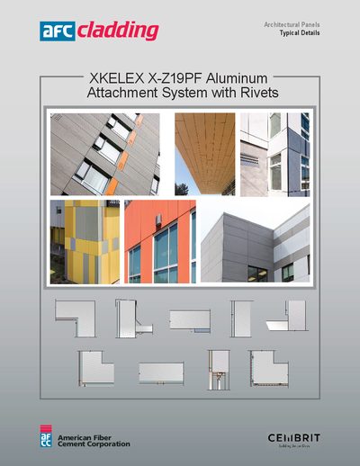 American Fiber Cement Corporation XKELEX X-Z19PF Aluminum Attachment System Installation Guide - cover page