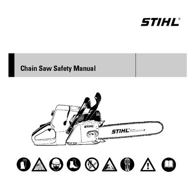 STIHL MS 211 Chain Saw Safety Manual - cover page