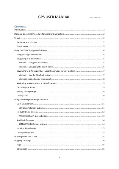 Samsung Galaxy Tab4 SM-T330 GPS Navigation User Manual - cover page