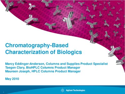Agilent BioHPLC Columns Product Brochure - cover page