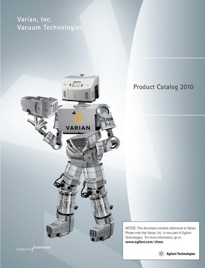 Agilent Vacuum Technology Product Catalogue - cover page