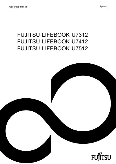 Fujitsu LIFEBOOK U7312 U7412 U7512 Operating Manual - cover page