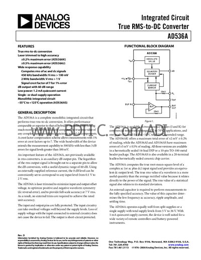 ANALOG DEVICES AD5362 handbook - cover page