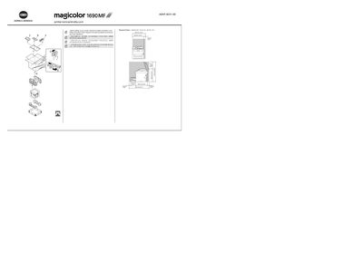 Konica Minolta magicolor 1690MF Installation Guide - cover page