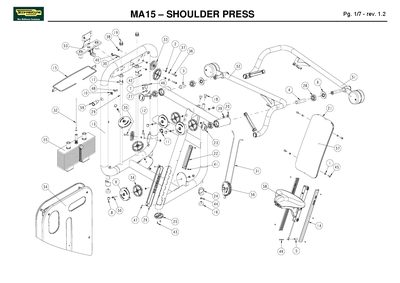 MA MA15 Shoulder Press Parts List - cover page