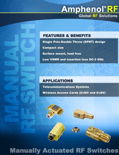 Amphenol RF MMCX Switch Product Leaflet