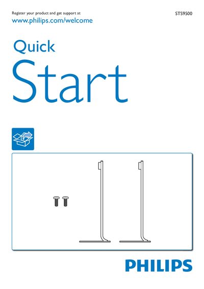 Philips STS9500 Speaker Stand User Guide - cover page