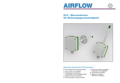 Airflow D12-70VT D12-65 D12-66 technology data - cover page