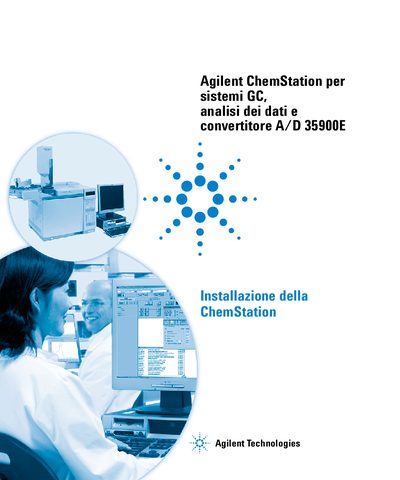 Agilent ChemStation for GC, Data Analysis and A/D Converter 35900E Installation Guide - cover page