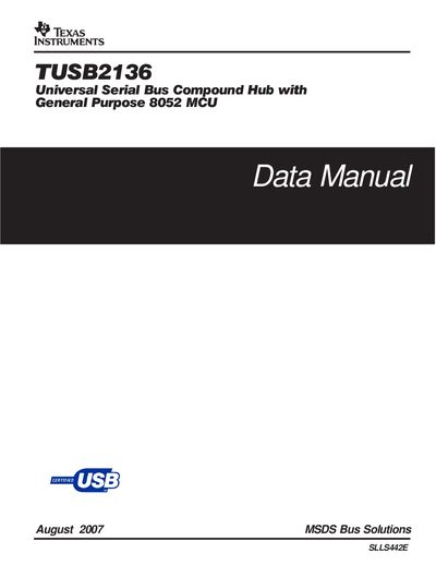 Texas Instruments TUSB2136 Data Manual