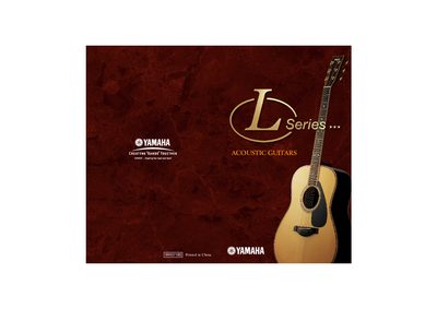 Yamaha L Series Acoustic Guitars Product Leaflet - cover page